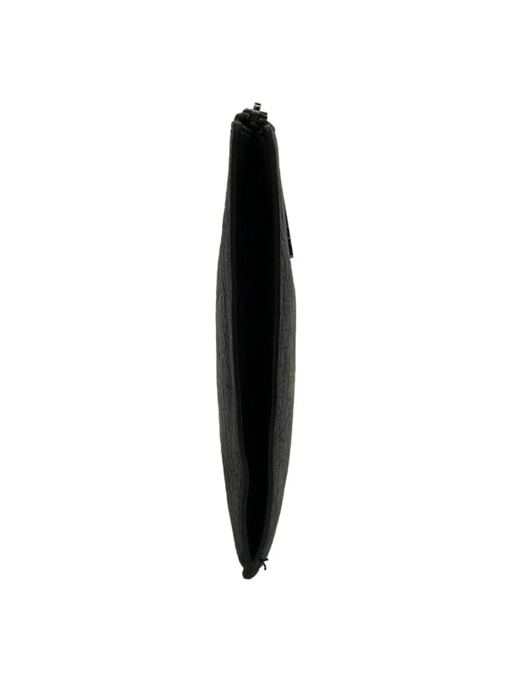 ★SOLD★ Saint Laurent Paris Clutch Black Embossed Leather - Picture 2 of 12